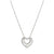 Cosmiclove CZ Heart Necklace - Silver - 241709/004