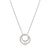 Cosmiclove CZ Pave Circles Pendant Necklace - Silver - 241709/053