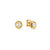 Cosmiclove Round CZ Stud Earrings - Gold - 241710/054