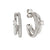 Cosmiclove CZ Pave Hoop Earrings - Silver - 241712/001