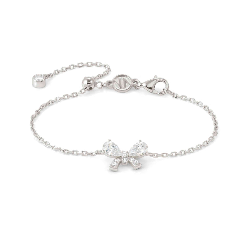 Shine Me Up Bow & CZ Bracelet - Silver - 241901/008