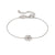 Petit Sparkle Four Leaf Clover Bracelet - Silver - 242300/001