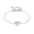 Petit Sparkle Heart Bracelet - Silver - 242300/004