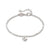 Petit Sparkle Heart Tennis Bracelet - Silver - 242302/004