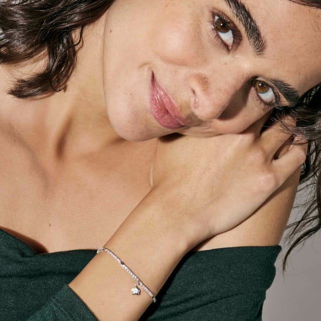 Petit Sparkle Star Tennis Bracelet - Silver - 242302/007