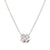 Petit Sparkle Four Leaf Clover Necklace - Silver - 242303/001