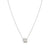 Petit Sparkle Four Leaf Clover Necklace - Silver - 242303/001