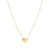 Petit Sparkle Heart Necklace - Gold - 242303/006