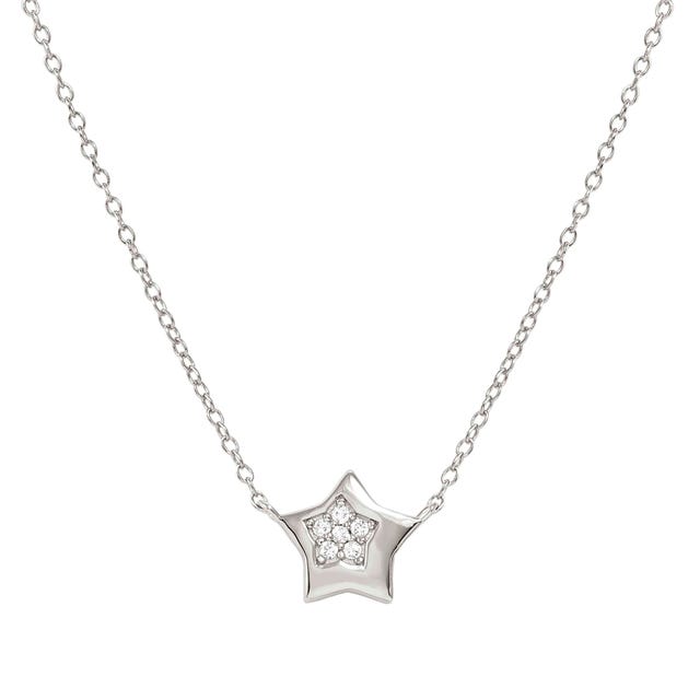 Petit Sparkle Star Necklace - Silver - 242303/007