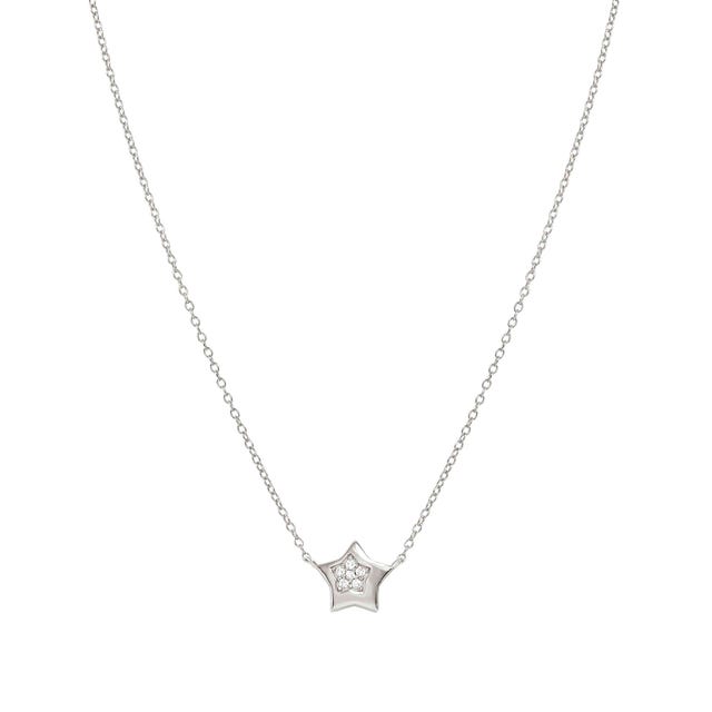 Petit Sparkle Star Necklace - Silver - 242303/007