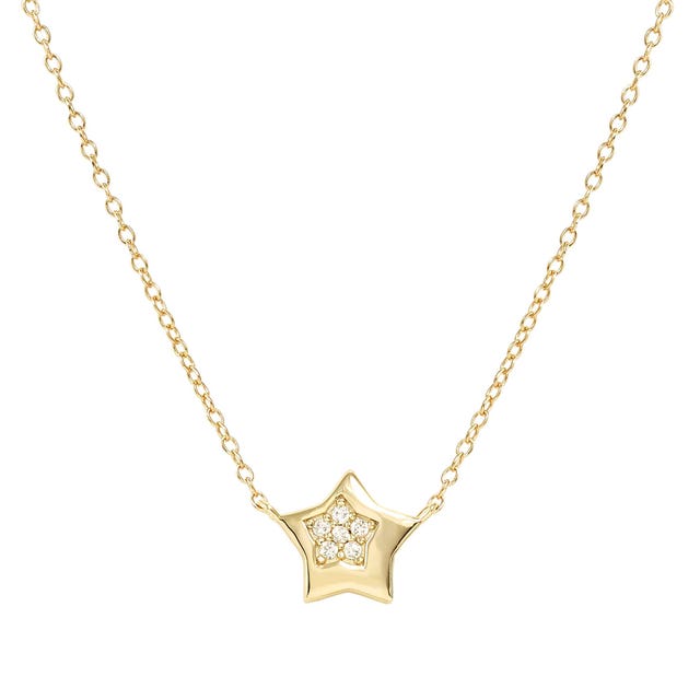 Petit Sparkle Star Necklace - Gold - 242303/009
