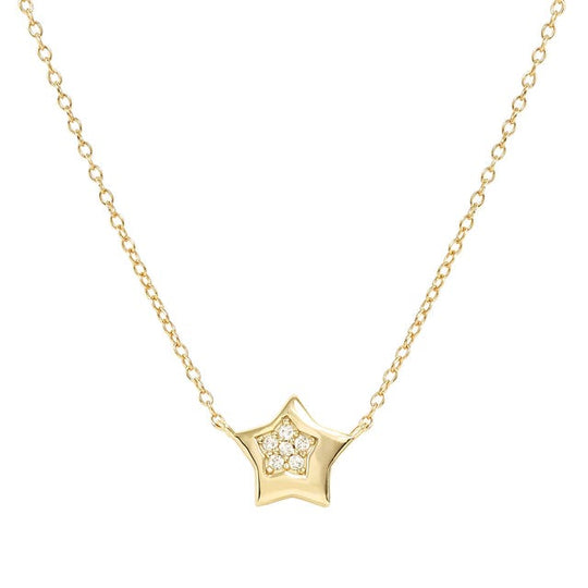 Petit Sparkle Star Necklace - Gold - 242303/009
