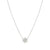 Petit Sparkle Flower Necklace - Silver - 242303/010