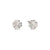 Petit Sparkle Four Leaf Clover Stud Earrings - Silver - 242304/001