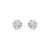 Petit Sparkle Four Leaf Clover Stud Earrings - Silver - 242304/001