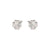 Petit Sparkle Four Leaf Clover Stud Earrings - Silver - 242304/001