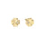 Petit Sparkle Four Leaf Clover Stud Earrings - Gold - 242304/003
