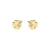 Petit Sparkle Four Leaf Clover Stud Earrings - Gold - 242304/003