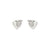 Petit Sparkle Heart Stud Earrings - Silver - 242304/004