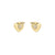 Petit Sparkle Heart Stud Earrings - Gold - 242304/006