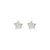 Petit Sparkle Star Stud Earrings - Silver - 242304/007