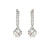 Petit Sparkle Flower Hoop Earrings - Silver - 242305/001