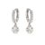 Petit Sparkle Flower Hoop Earrings - Silver - 242305/001