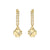 Petit Sparkle Flower Hoop Earrings - Gold - 242305/003