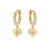 Petit Sparkle Heart Hoop Earrings - Gold - 242305/006