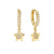 Petit Sparkle Star Hoop Earrings - Gold - 242305/009