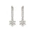 Petit Sparkle Flower Hoop Earrings - Silver - 242305/010