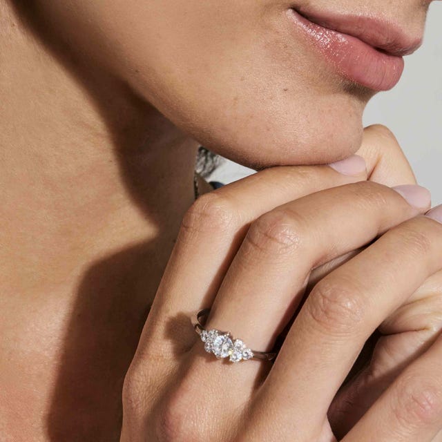 Life Bouquet Trilogy Ring - Silver - 242501/010