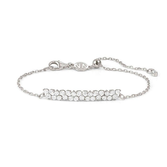 Life Bouquet CZ Bar Bracelet - Silver - 242505/010