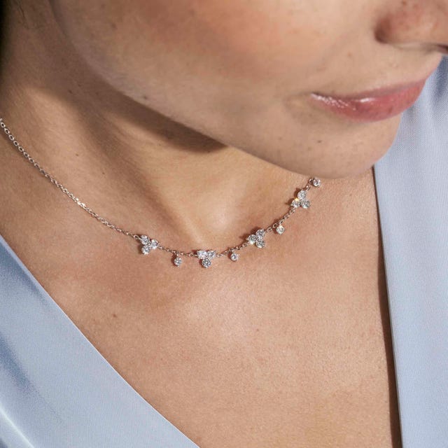 Life Bouquet Necklace - Silver - 242507/010