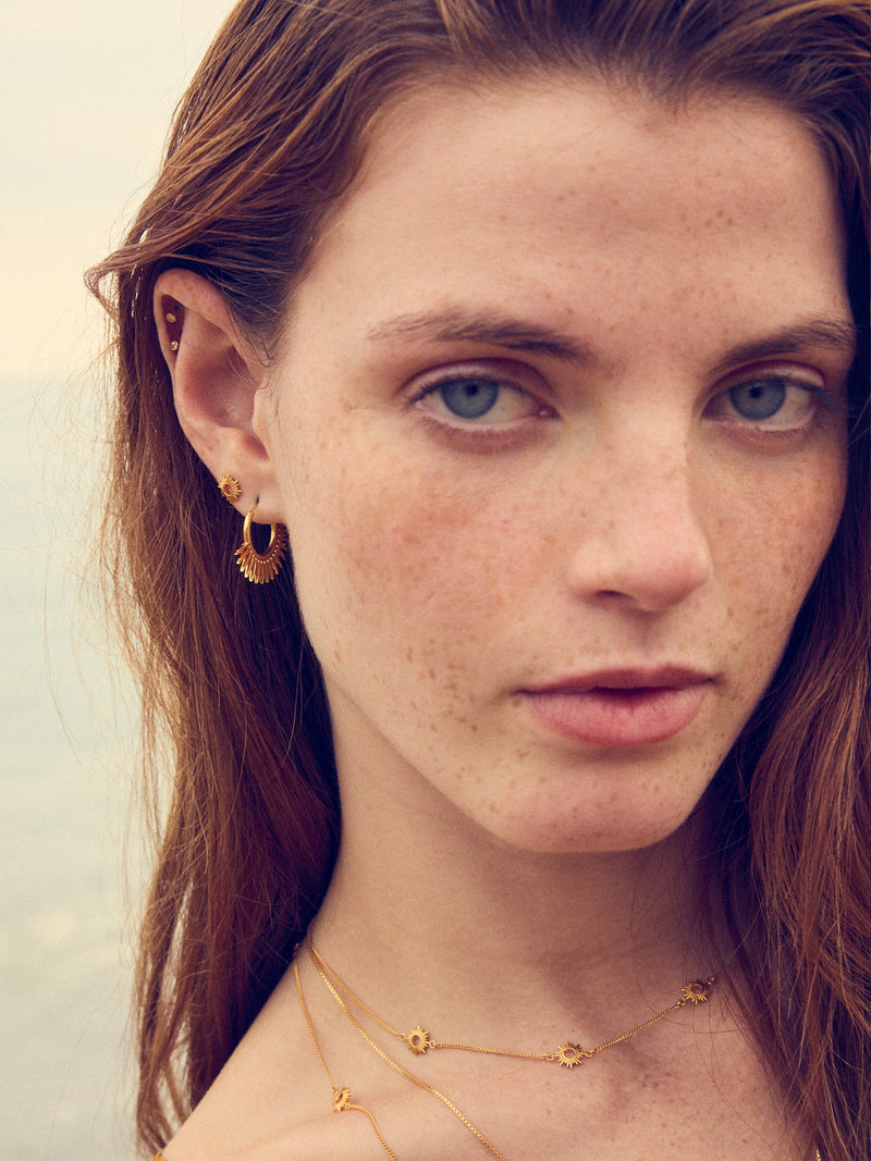 Eternal Sun Choker Necklace - Gold - EGMN1GP