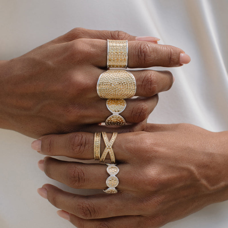 Bond Band Ring - Gold/Silver - RG10585-TWT