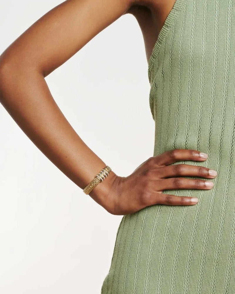 Panorama Flex'it Diamond Bracelet, Medium - 18ct Yellow Gold - 588BBBRM-GB