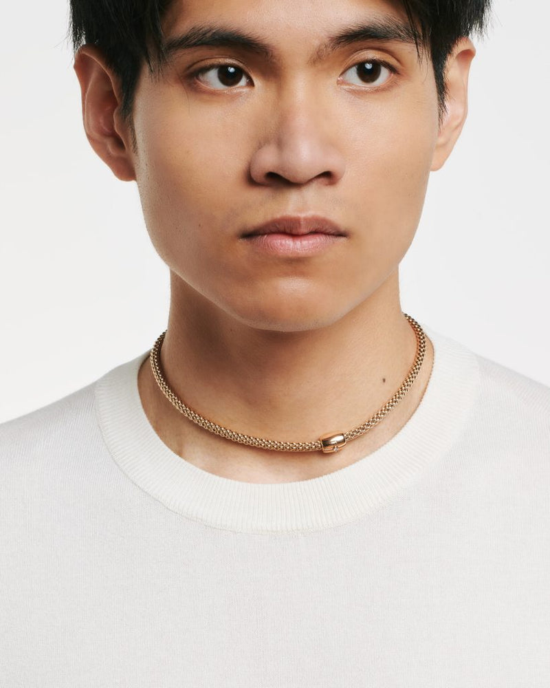 Solo Necklace With Diamond - 18ct Yellow Gold