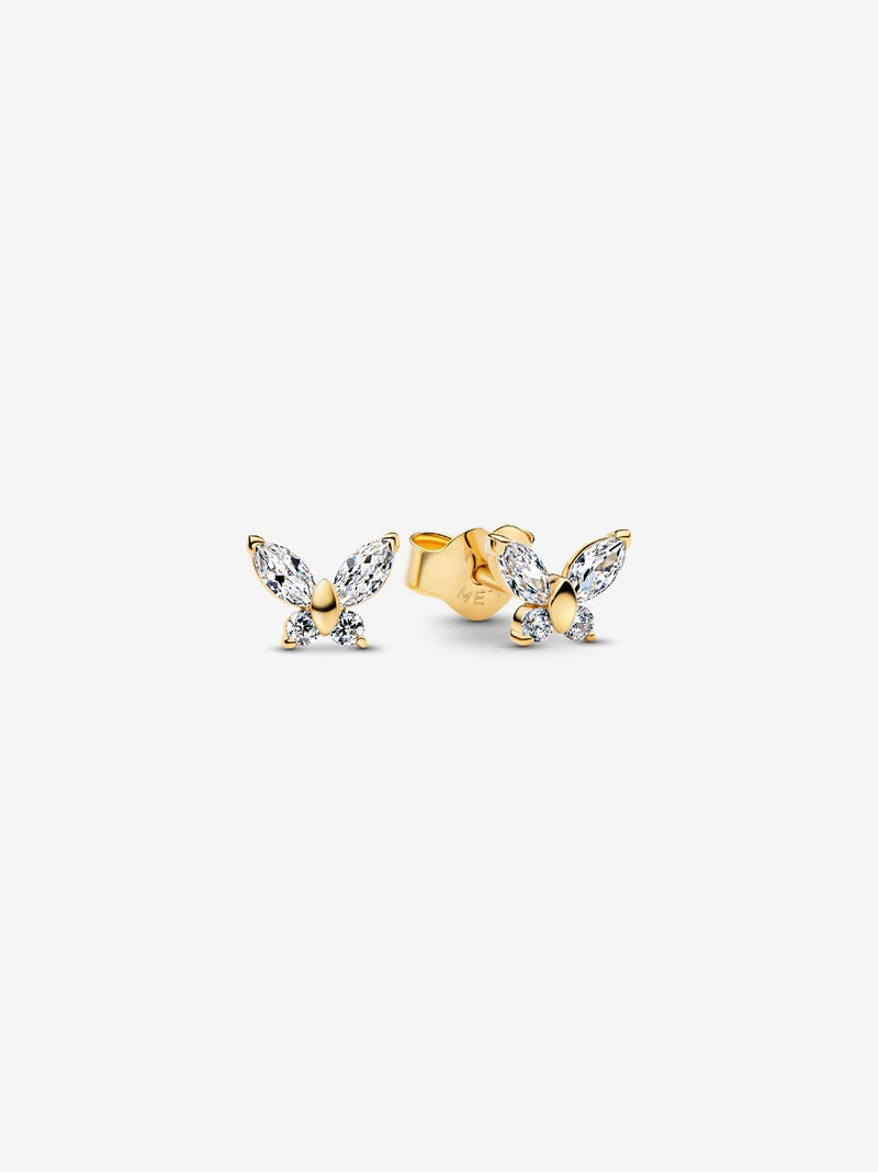 Butterfly Stud Earrings - 14ct Gold Plating - 264264C01
