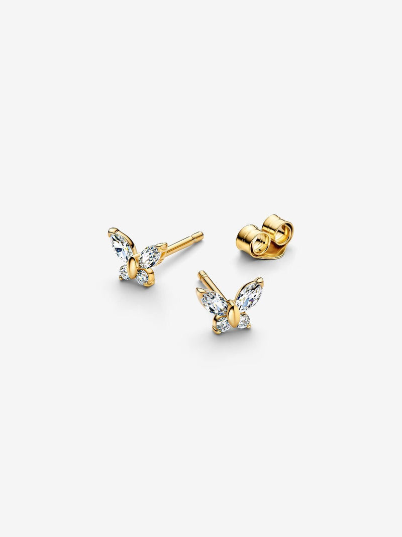 Butterfly Stud Earrings - 14ct Gold Plating - 264264C01