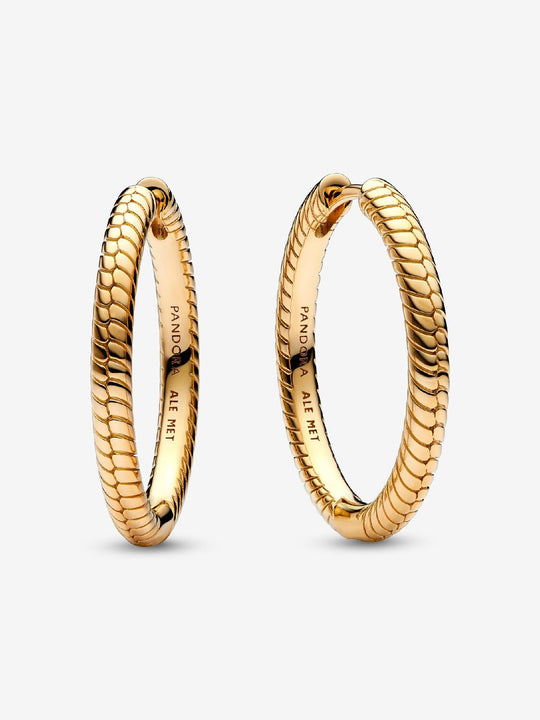 Pandora Moments Charm Hoop Earrings - 14ct Gold Plated - 269532C00