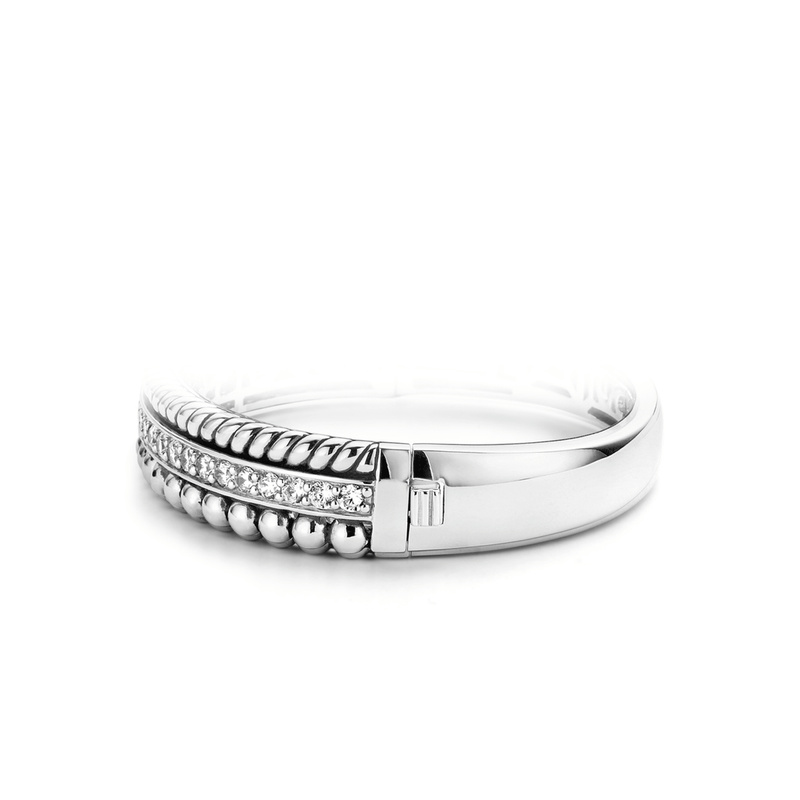 Milano Triple Band Bangle - Silver - 2776ZI