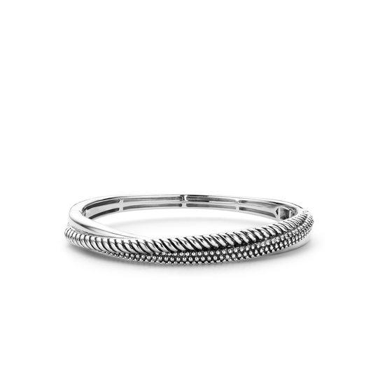 Milano Twisted Bangle - Silver - 2815SB