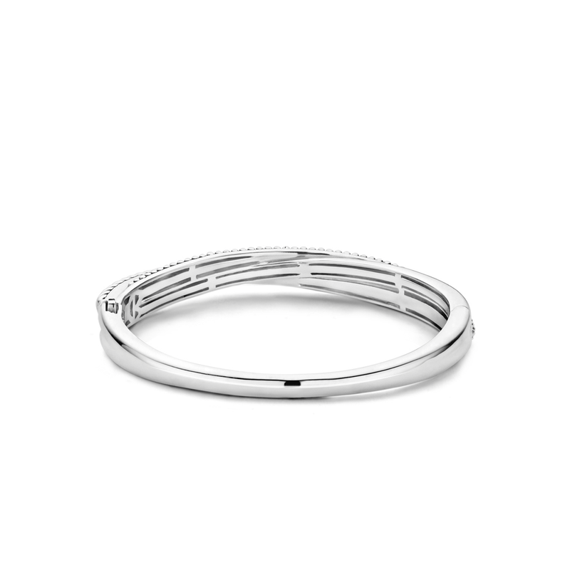 Milano Twisted Bangle - Silver - 2815SB