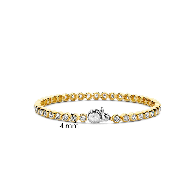 Milano CZ Tennis Bracelet - Gold - 2842ZY