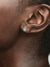 Sparkling Pear Halo Stud Earrings - Sterling silver - 292834C01
