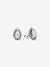 Sparkling Pear Halo Stud Earrings - Sterling silver - 292834C01