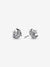 Sparkling Moon & Star Stud Earrings - Sterling silver - 292990C01