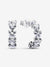 Sparkling Hearts Open Hoop Earrings - Sterling silver - 293657C01