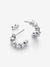 Sparkling Hearts Open Hoop Earrings - Sterling silver - 293657C01